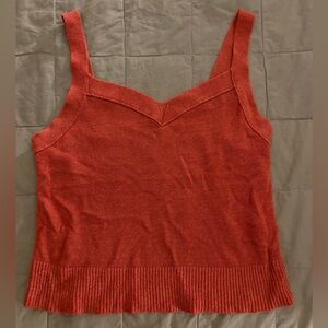 Banana Republic Vibrant Orange Knit Top